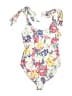 LoveShackFancy Floral Ivory One Piece Swimsuit Size S - photo 1