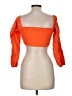 Urban Outfitters 100% Polyester Orange Long Sleeve Blouse Size M - photo 2