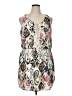 Bisou Bisou 100% Polyester Print Ivory Casual Dress Size XL (estimated) - photo 1