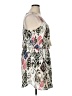 Bisou Bisou 100% Polyester Print Ivory Casual Dress Size XL (estimated) - photo 4