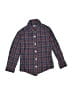 Janie and Jack 100% Cotton Plaid Blue Long Sleeve Button-Down Shirt Size 4 - photo 1