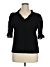 Design History Black 3/4 Sleeve Blouse Size XL - photo 1