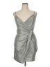 Trixxi Metallic Silver Cocktail Dress Size XL - photo 1
