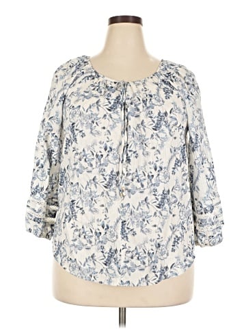 AB Studio 3/4 Sleeve Blouse (view 1)