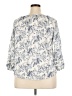AB Studio Blue 3/4 Sleeve Blouse Size XXL - photo 2