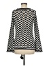 Trina Turk 100% Cotton Chevron-herringbone Black Pullover Sweater One size - photo 2