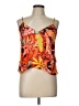 GB 100% Polyester Orange Sleeveless Blouse Size L - photo 1