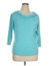 Requirements 100% Acrylic Teal Pullover Sweater Size 1X - photo 1