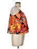 GB 100% Polyester Orange Sleeveless Blouse Size L - photo 4