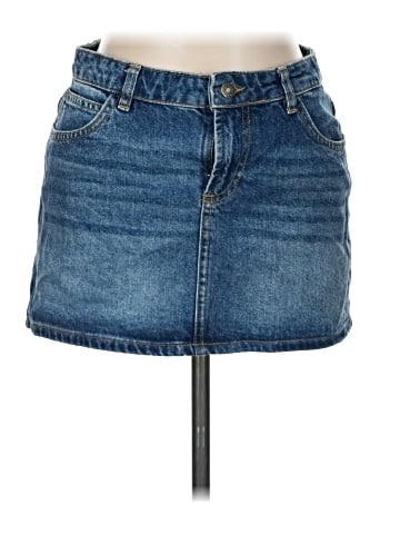 Subdued Denim Skirt (view 1)