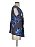 Deletta 100% Lyocell Blue Sleeveless Blouse Size S - photo 4