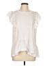 Cotton Bleu White Short Sleeve Top Size L - photo 1