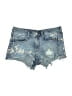 Express Stars Blue Denim Shorts Size 6 - photo 1
