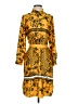 Zara Print Yellow Casual Dress Size XS - photo 1