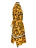 Zara Print Yellow Casual Dress Size XS - photo 4