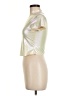 Akira Metallic Ivory Short Sleeve Turtleneck Size M - photo 5