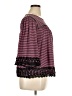 Hannah Burgundy 3/4 Sleeve Blouse Size XL - photo 4