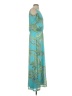 Chico's 100% Polyester Paisley Teal Cocktail Dress Size S - photo 4