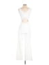 Chelsea28 Solid White Jumpsuit Size 0 - photo 2