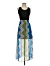 Sweet Storm 100% Polyester Chevron-herringbone Blue Cocktail Dress Size S - photo 1