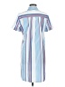 Equipment Stripes Blue Casual Dress Size M - photo 2