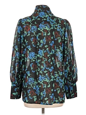 Ganni Long Sleeve Blouse (view 2)