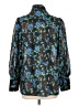 Ganni Floral Teal Long Sleeve Blouse Size L (estimated) - photo 2