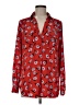 Ann Taylor 100% Polyester Red Long Sleeve Blouse Size M - photo 1