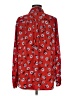 Ann Taylor 100% Polyester Red Long Sleeve Blouse Size M - photo 2