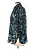 Ganni Floral Teal Long Sleeve Blouse Size L (estimated) - photo 5