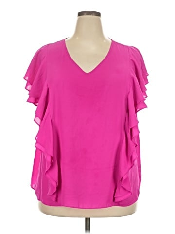 Jennifer Lopez Short Sleeve Blouse (view 1)