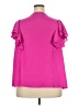 Jennifer Lopez 100% Polyester Pink Short Sleeve Blouse Size 2X - photo 2