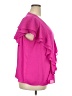 Jennifer Lopez 100% Polyester Pink Short Sleeve Blouse Size 2X - photo 4