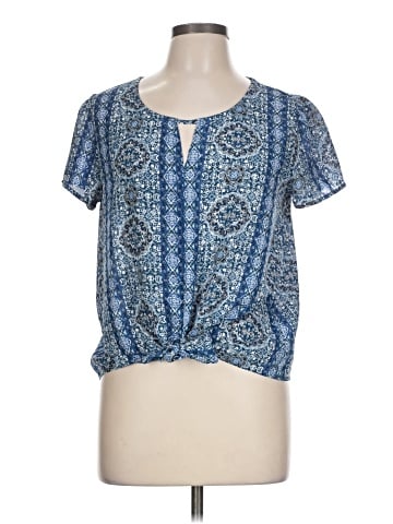Pink Rose Short Sleeve Blouse (view 1)