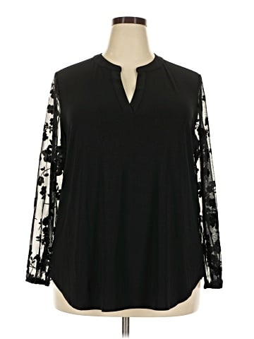 Kasper Long Sleeve Blouse (view 1)