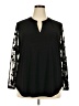 Kasper Black Long Sleeve Blouse Size 2X - photo 1