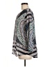 Lucky Brand 100% Polyester Paisley Gray 3/4 Sleeve Blouse Size M - photo 5