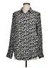 Equipment Animal Print Black Long Sleeve Blouse Size M - photo 1