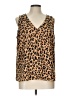 Nine West 100% Polyester Brown Sleeveless Blouse Size L - photo 1