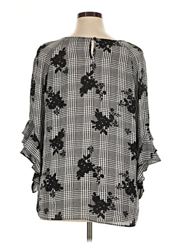 Roz & Ali 3/4 Sleeve Blouse (view 2)