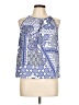 Amy Matto Blue Sleeveless Blouse Size L - photo 1