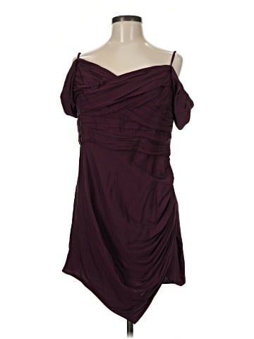 Self-Portrait Iris Stretch Viscose Crepe Mini Dress (view 1)