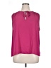 Ann Taylor LOFT Outlet 100% Polyester Pink Sleeveless Blouse Size XL - photo 1