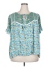 Shein Teal Short Sleeve Blouse Size 2X (estimated) - photo 1