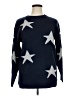 Evelyn Taylor 100% Acrylic Stars Blue Pullover Sweater Size XL - photo 1