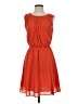 Max Studio 100% Cotton Solid Orange Casual Dress Size XS - photo 1