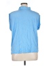 Ann Taylor LOFT 100% Polyester Blue Short Sleeve Blouse Size XL - photo 2