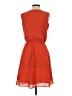 Max Studio 100% Cotton Solid Orange Casual Dress Size XS - photo 2