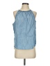 Gap 100% Cotton Blue Sleeveless Blouse Size S - photo 1