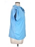 Ann Taylor LOFT 100% Polyester Blue Short Sleeve Blouse Size XL - photo 4
